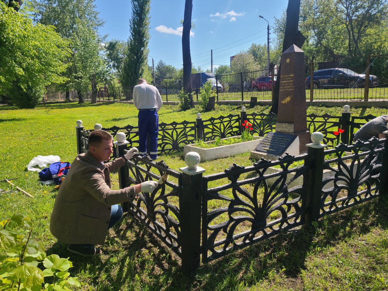 Очистили территорию Тульской духовной семинарии